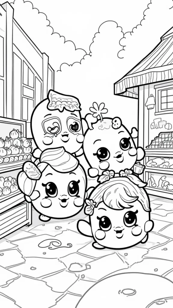 coloriages imprimables shopkins gratuitement